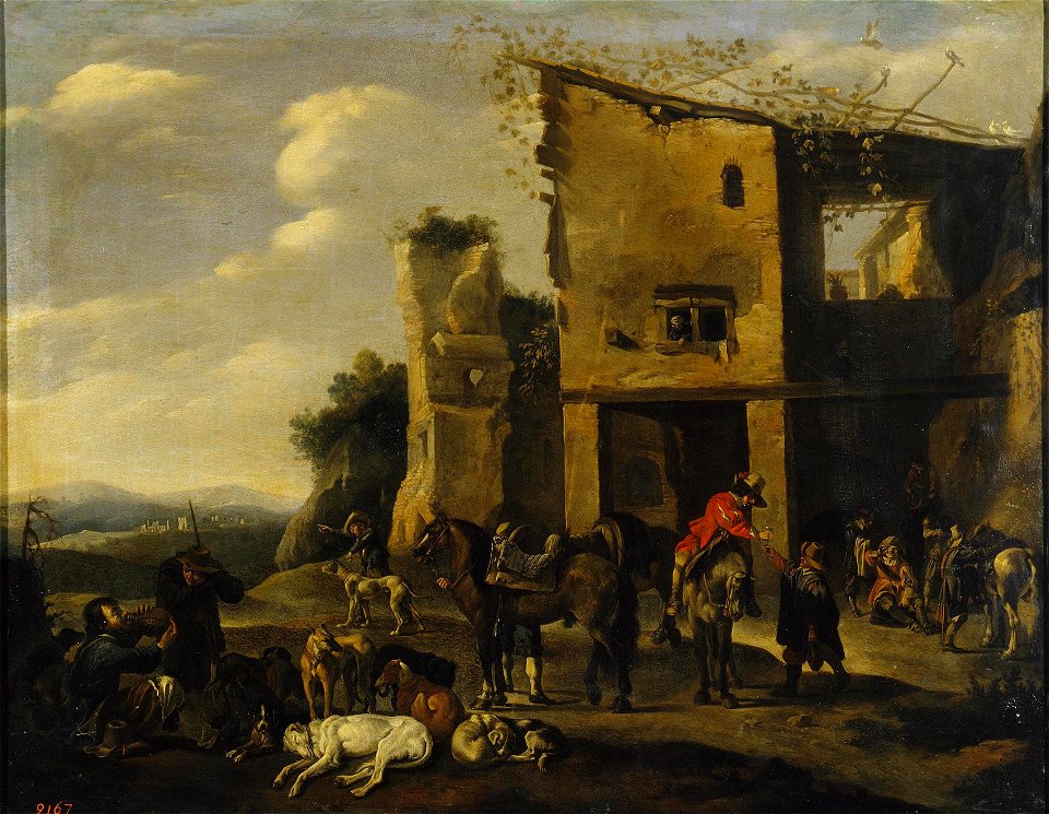 Pieter van Laer - Hunter at Rest