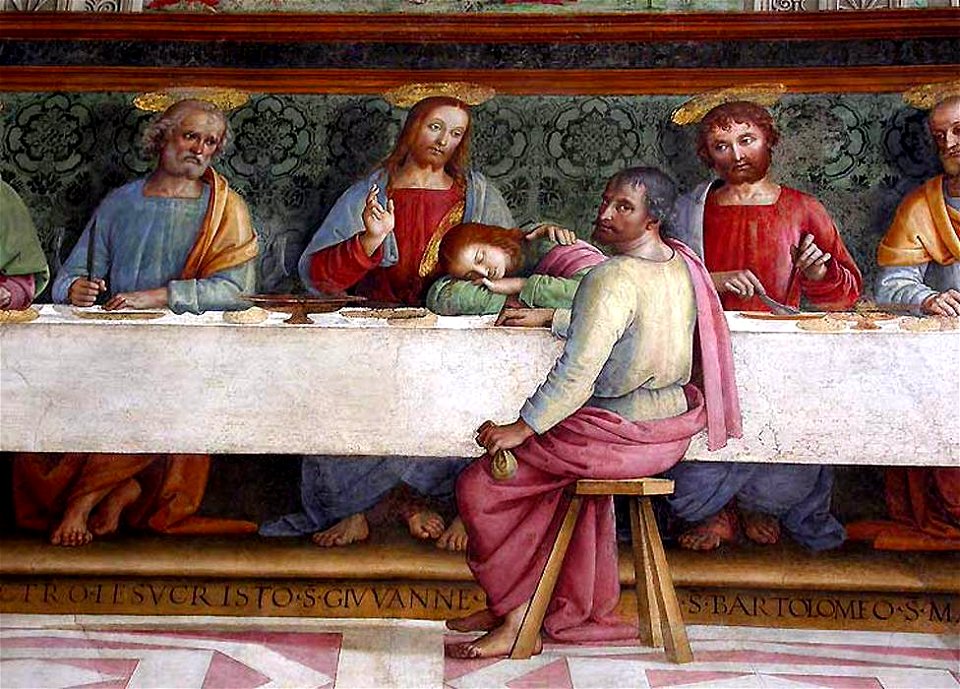 Pietro Perugino - The Last Supper (detail) - WGA17270