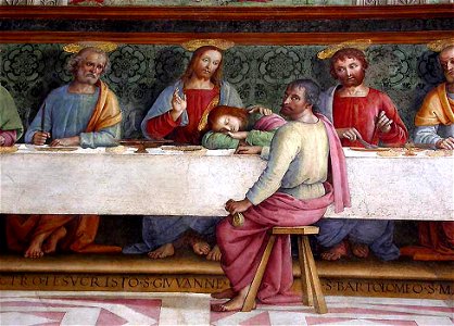 Pietro Perugino - The Last Supper (detail) - WGA17270