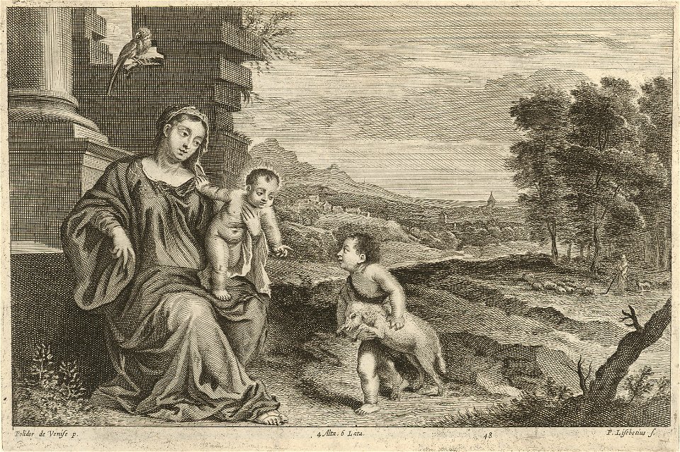 Pieter van Liesebetten - Madonna and Child with St. John SVK-SNG.G 11965-49