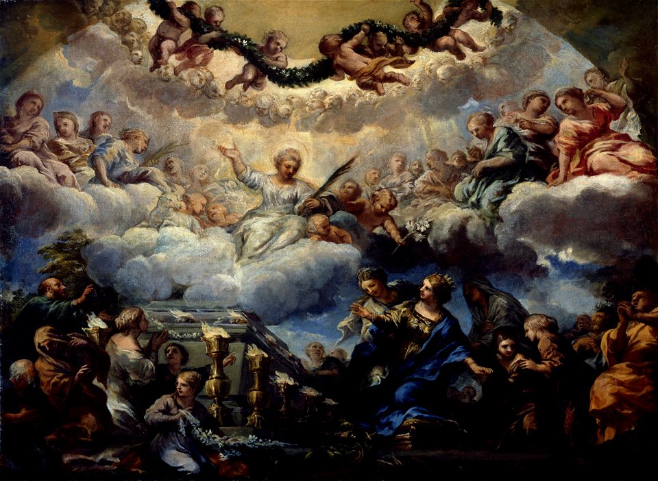 Pietro da Cortona - Saint Constantia's Vision before the Tomb of Saints Agnes and Emerentiana - BF.1982.13 - Museum of Fine Arts