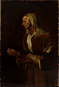 Pietro Bellotti - Portrait of an old woman with a bowl - M.Ob.1732 MNW - National Museum in Warsaw