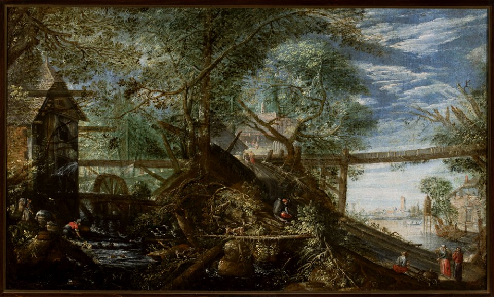 Pieter, zw. Stephani Stevens II - Landscape with a mill - M.Ob.2198 - National Museum in Warsaw