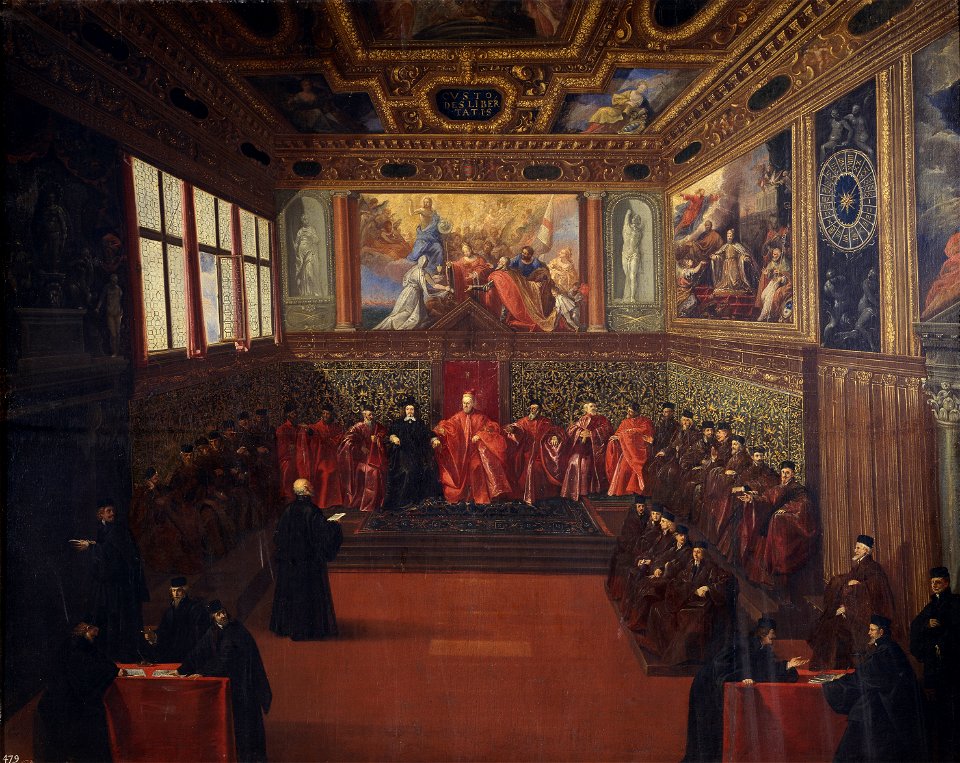 Pietro Malombra Audience of the Spanish ambassador in Venice