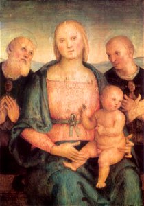 Pietro Perugino - Virgin and Child with Saints - WGA17294. Free illustration for personal and commercial use.