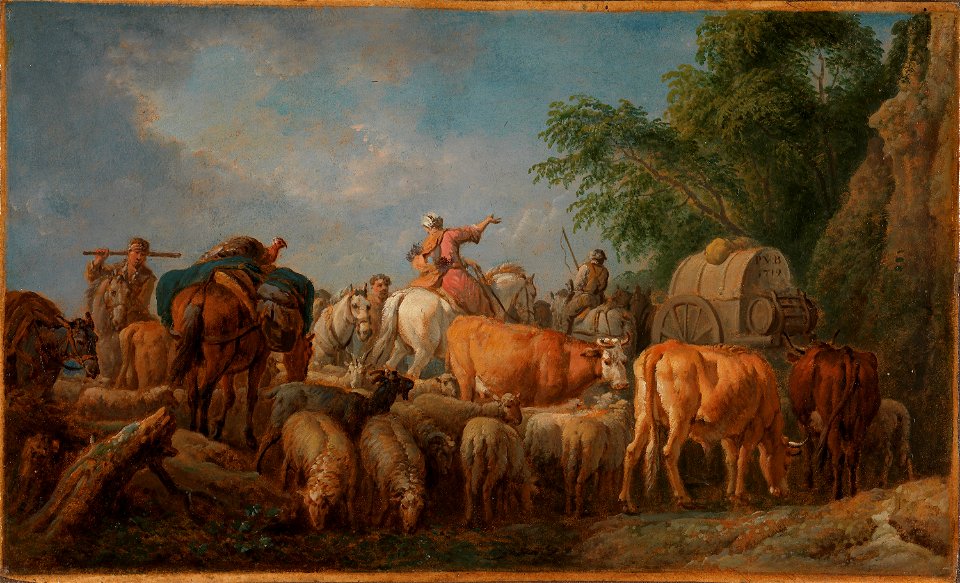 Pieter van Bloemen - A cattle transport