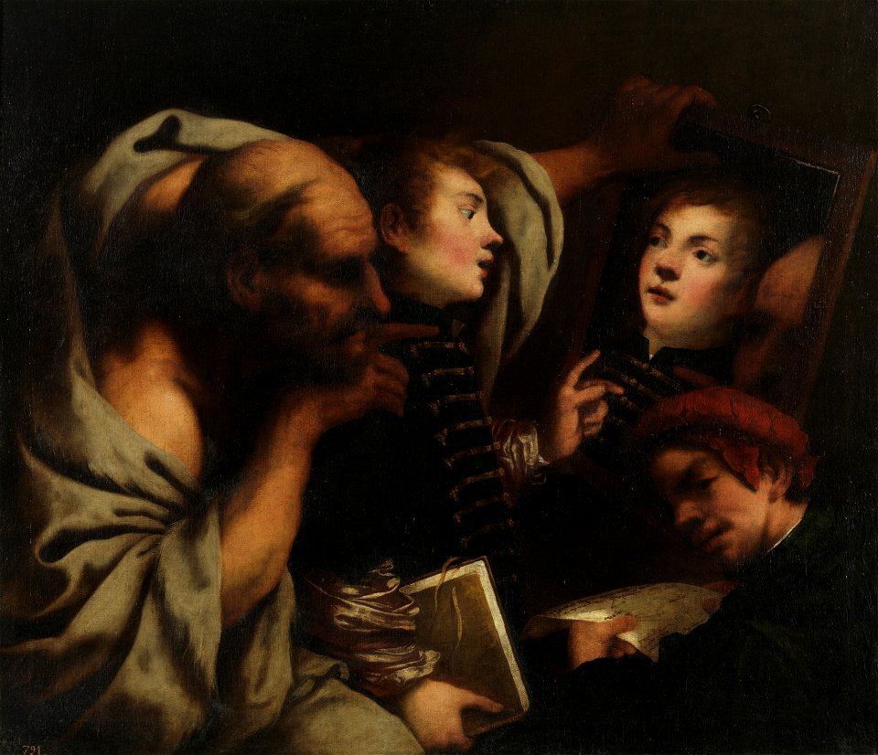 Pietro della Vecchia - Socrates and two students