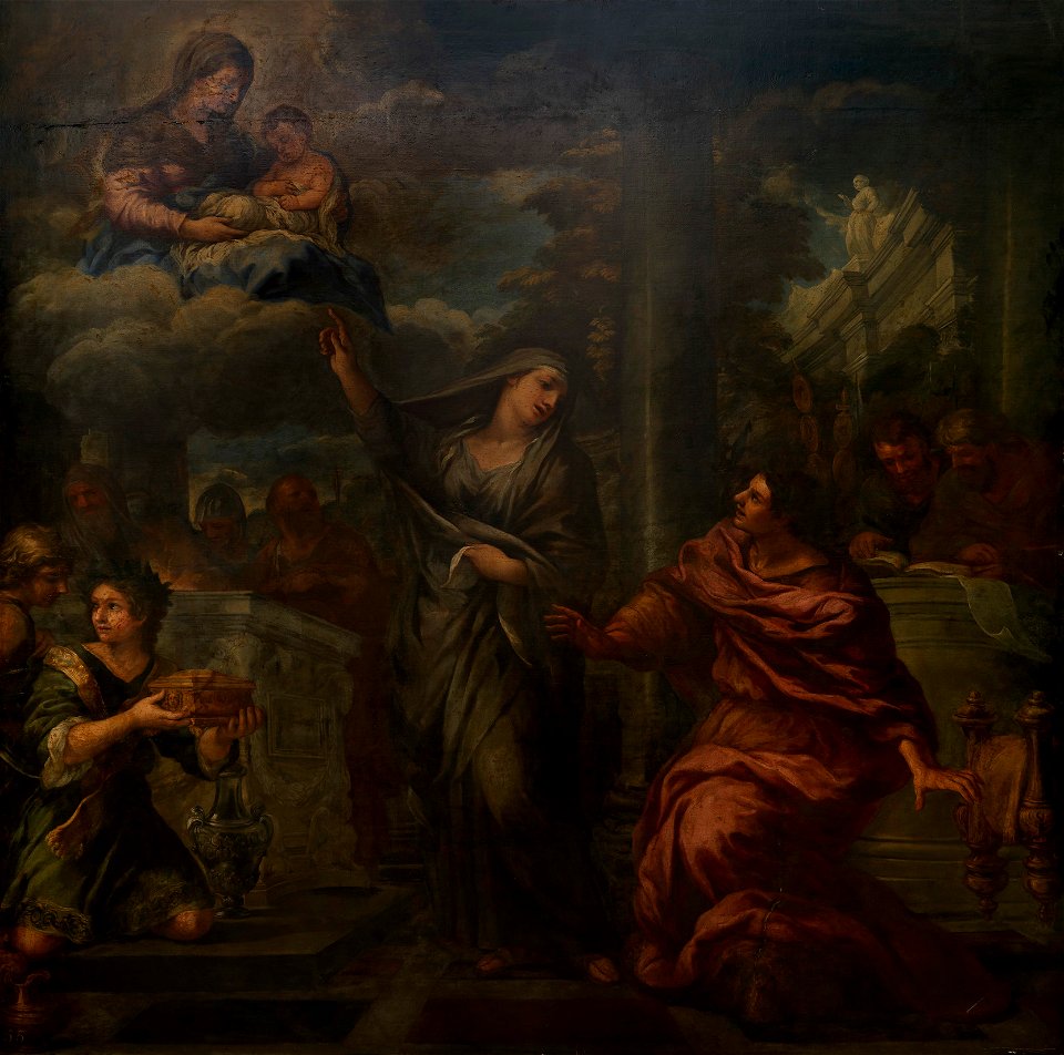 Pietro da Cortona (Cortona 1596-Rome 1669) - Augustus and the Tiburtine Sibyl - RCIN 405461 - Royal Collection