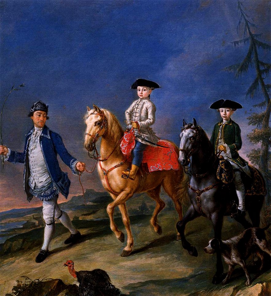 Pietro Longhi - Promenade on Horseback - WGA13419