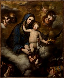 Pietro Novelli (Il Monrealese) - The Virgin and Child in Glory - 2005.649 - Museum of Fine Arts