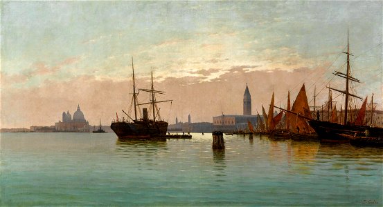 Pietro Galter Am Eingang des Canal Grande