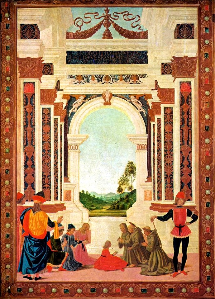 Pietro Perugino - The Miracles of San Bernardino - The Healing of a Young Girl - WGA17303
