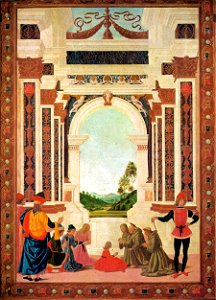 Pietro Perugino - The Miracles of San Bernardino - The Healing of a Young Girl - WGA17303