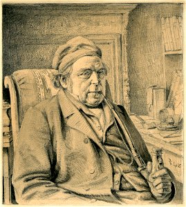 Pietro Krohn Porträt des Ditlev Gotthard Monrad