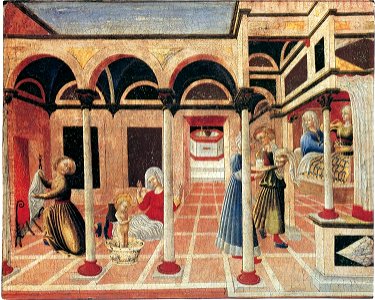 Pietro Di Giovanni D'Ambrogio - Birth of St Nicholas - WGA17724