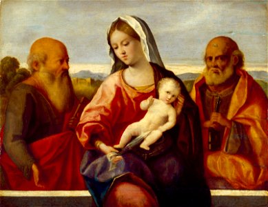 Pietro degli Ingannati - Madonna and Child with Saints Peter and Paul - BF.1984.2 - Museum of Fine Arts
