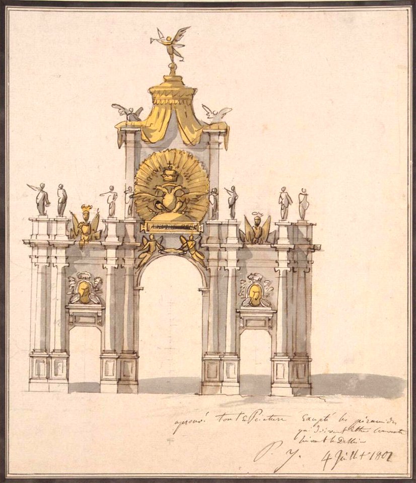 Pietro di Gottardo Gonzaga - Design of the Decoration for the Triumphal Red Gate in Moscow - WGA09743