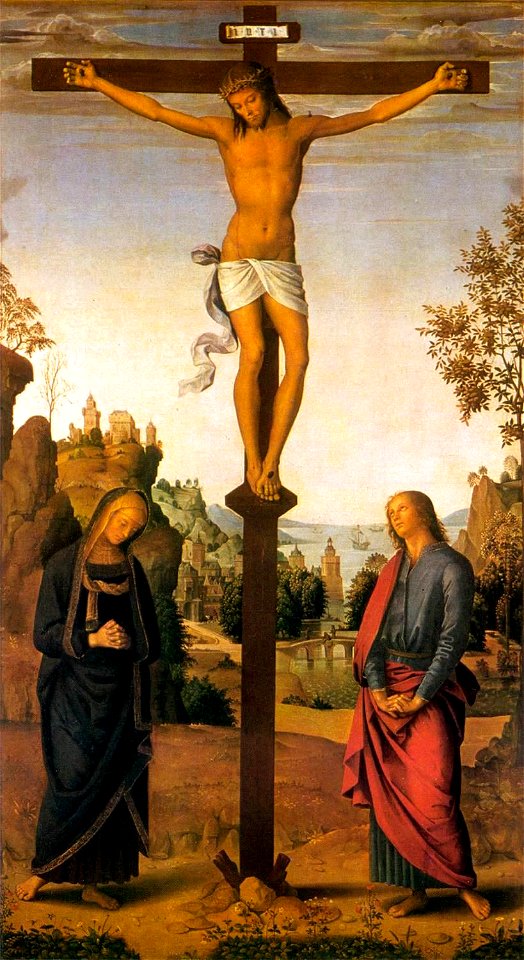 Pietro Perugino - The Galitzin Triptych - Christ on the Cross - WGA17263