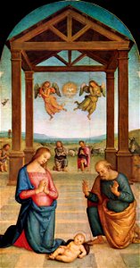 Pietro Perugino - Nativity (Il Presepio) - WGA17255. Free illustration for personal and commercial use.