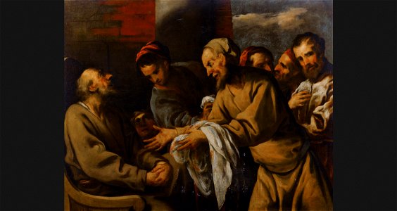 Pietro della Vecchia - Joseph's brothers returning his bloodied tunic to their father