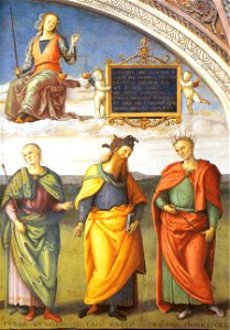 Pietro Perugino - Famous Men of Antiquity (detail) - WGA17233