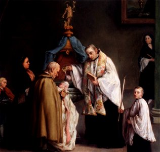 Pietro Longhi - The Baptism - WGA13414