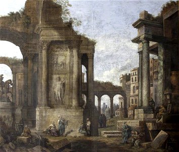 Pietro Paltronieri (1673-1741) - Capriccio, Roman Ruins at Bologna - 1271509 - National Trust