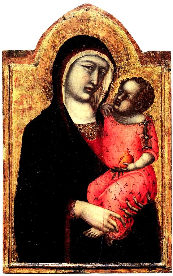 Pietro lorenzetti, madonna col bambino 1340