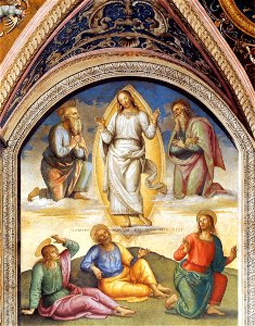 Pietro Perugino - The Transfiguration of Christ - WGA17248. Free illustration for personal and commercial use.