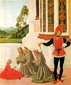 Pietro Perugino - The Miracles of San Bernardino - The Healing of a Young Girl (detail) - WGA17305