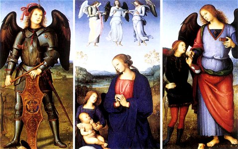 Pietro Perugino - Polyptych of Certosa di Pavia (details) - WGA17306. Free illustration for personal and commercial use.
