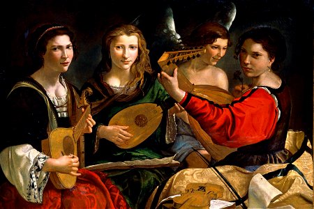 Pietro Paolini - The Concert. Free illustration for personal and commercial use.