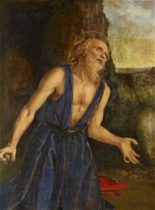 Pietro Perugino (Città della Pieve c.1450-Fontignano 1523) - Saint Jerome in Penitence - RCIN 403469 - Royal Collection