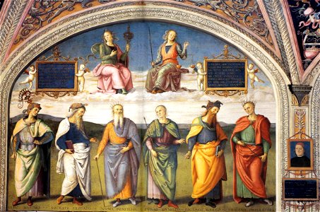 Pietro Perugino - Famous Men of Antiquity (1) - WGA17231