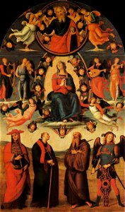 Pietro Perugino - Assumption of the Virgin with Four Saints - WGA17280
