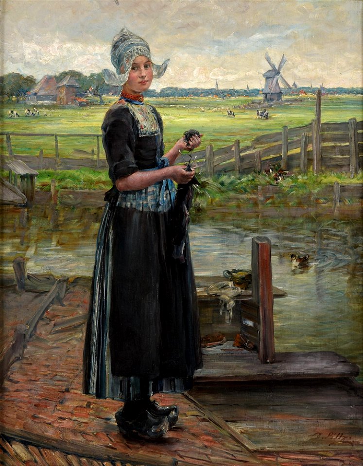 Otto Piltz Holländisches Mädchen