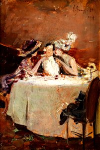 Pietro Scoppetta Im Café