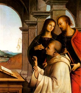 Pietro Perugino - The Vision of St Bernard (detail) - WGA17319