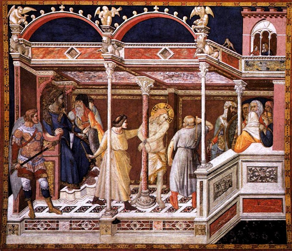 Pietro Lorenzetti - Flagellation of Christ - WGA13509