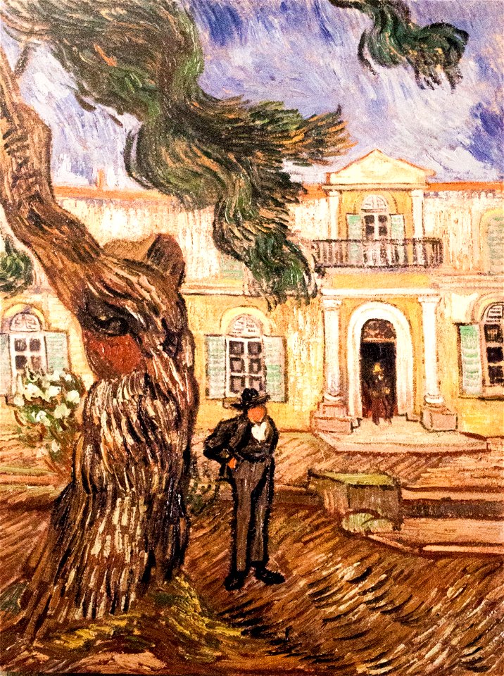 Pine and Figure in Front of the Saint-Paul Hospital (JH 1840) - My Dream