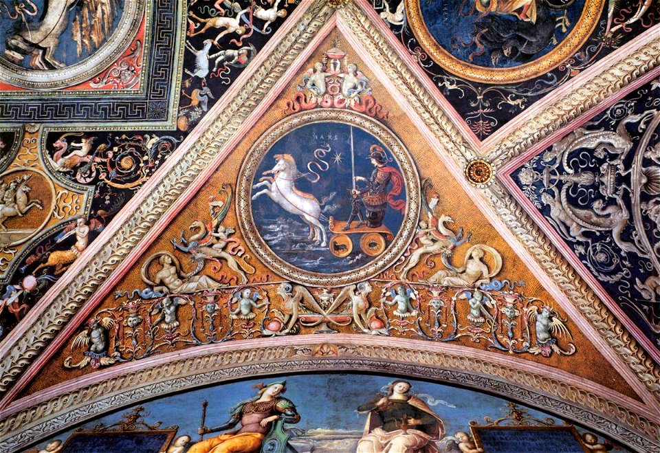Pietro Perugino - Ceiling decoration (detail) - WGA17229