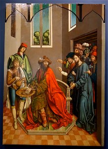 Pilate Washing His Hands by Fernando Gallego, 1480-1488, oil on panel - University of Arizona Museum of Art - University of Arizona - Tucson, AZ - DSC08406