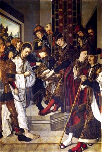 Pilatos lavándose las manos, de Francisco y Rodrigo de Osona (Museo del Prado)