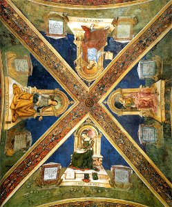 Pinturicchio - Four Enthroned Sibyls - WGA17780. Free illustration for personal and commercial use.