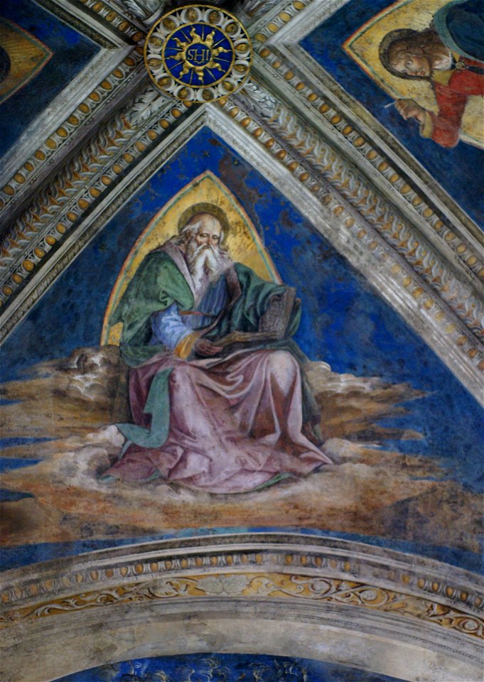 Pinturicchio, cappella bufalini, san giovanni evangelista