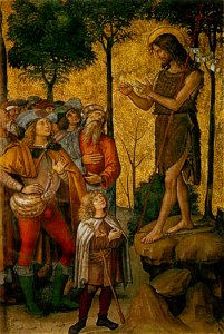 Pinturicchio, storie di san giovanni battista, 1504, siena, duomo