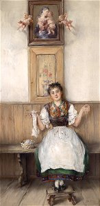 Otto Piltz Idylle in der Stube
