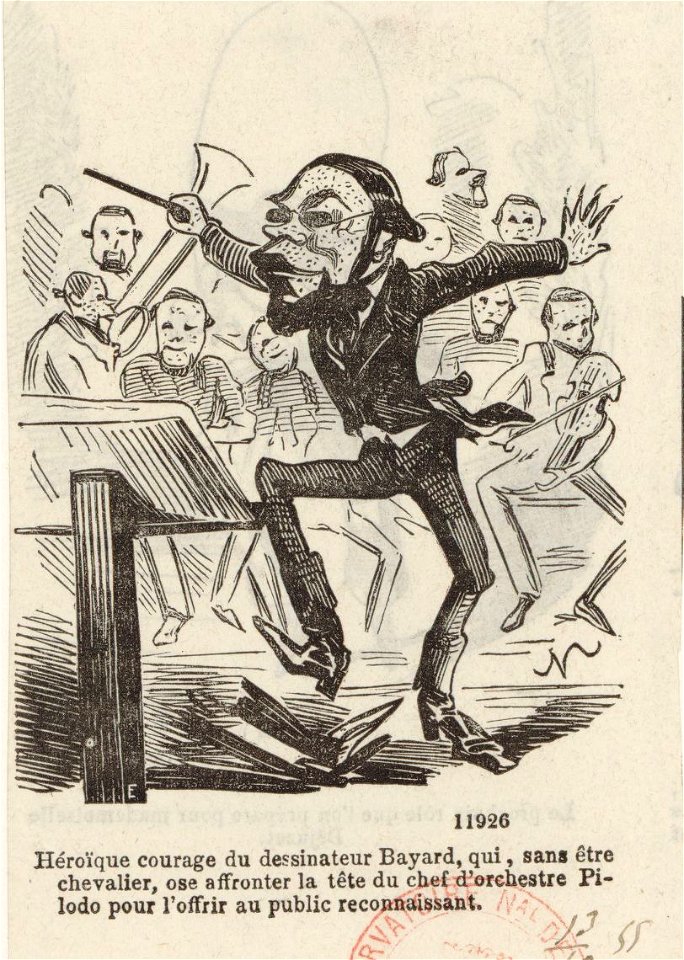 Pilodo, caricature de Bayard, Paris 1855