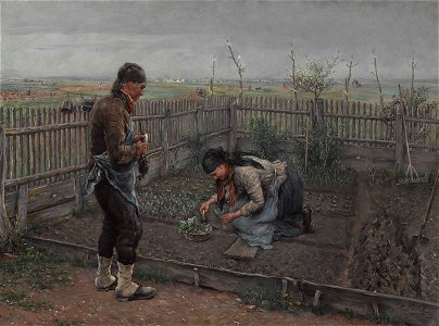 Otto Piltz - Im Gemüsegarten (ca. 1902)