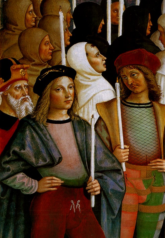 Pinturicchio, libreria piccolomini, dettaglio 02